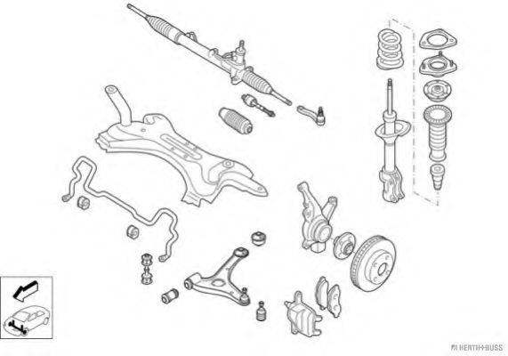 HERTH+BUSS JAKOPARTS N02417VA Рульове управління; Підвіска колеса