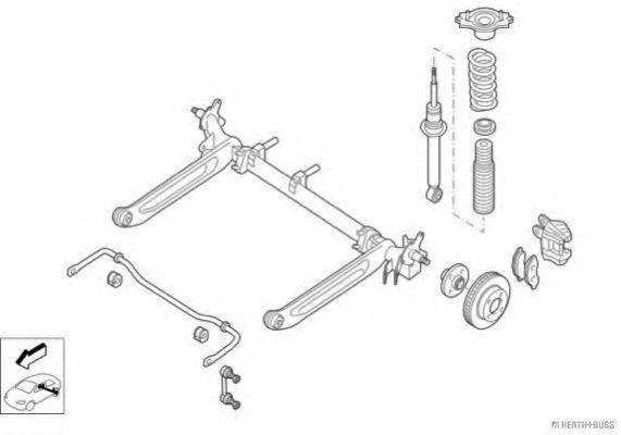 HERTH+BUSS JAKOPARTS N02714HA Рульове управління; Підвіска колеса