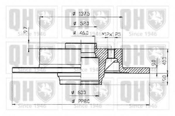 QUINTON HAZELL BDC3566 гальмівний диск