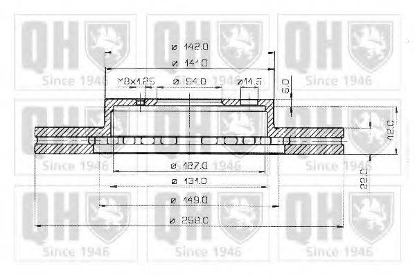 QUINTON HAZELL BDC3704 гальмівний диск