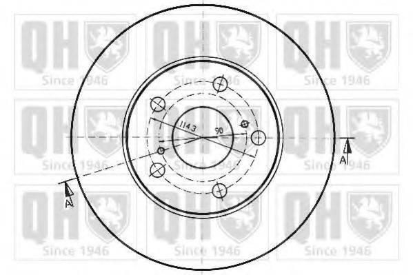 QUINTON HAZELL BDC3926 гальмівний диск