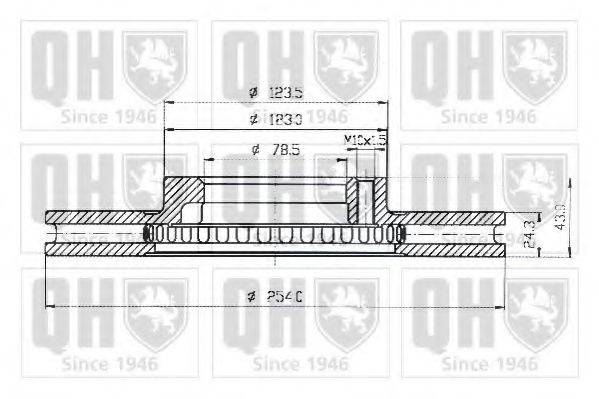 QUINTON HAZELL BDC4583 гальмівний диск