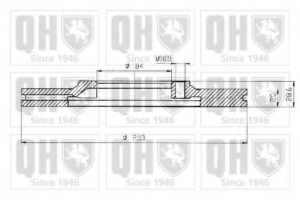 QUINTON HAZELL BDC4585 гальмівний диск