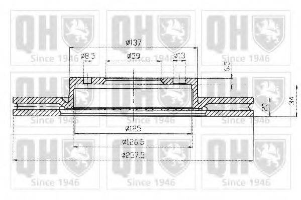 QUINTON HAZELL BDC4681 гальмівний диск