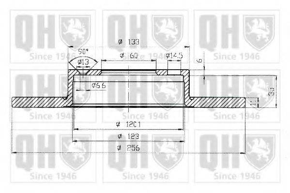 QUINTON HAZELL BDC4812 гальмівний диск