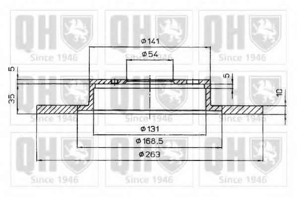 QUINTON HAZELL BDC4986 гальмівний диск