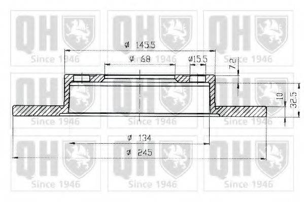 QUINTON HAZELL BDC5307 гальмівний диск