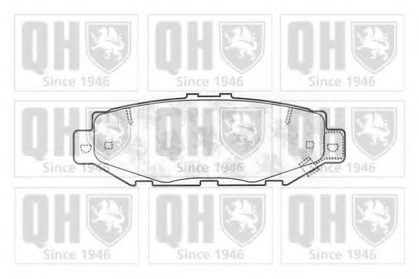 QUINTON HAZELL BP1169 Комплект гальмівних колодок, дискове гальмо