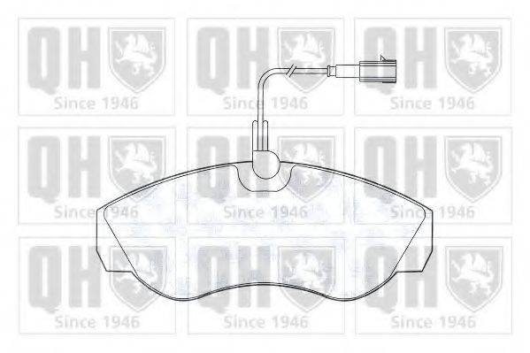 QUINTON HAZELL BP1330 Комплект гальмівних колодок, дискове гальмо