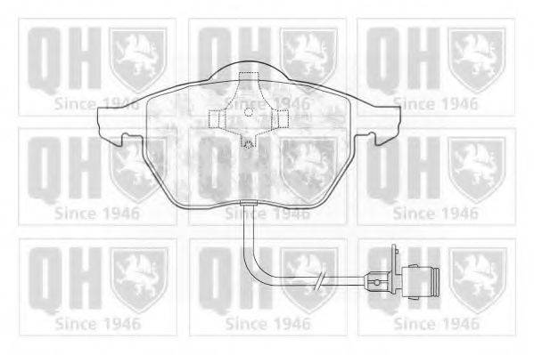 QUINTON HAZELL BP691 Комплект гальмівних колодок, дискове гальмо