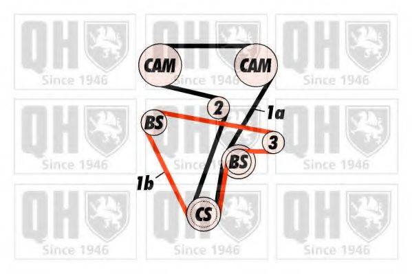 QUINTON HAZELL QBK320 Комплект ременя ГРМ