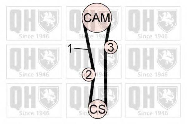 QUINTON HAZELL QBK655 Комплект ременя ГРМ