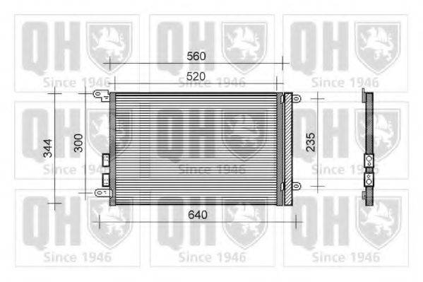 QUINTON HAZELL QCN202 Конденсатор, кондиціонер