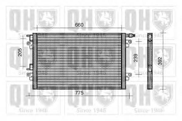 QUINTON HAZELL QCN330 Конденсатор, кондиціонер