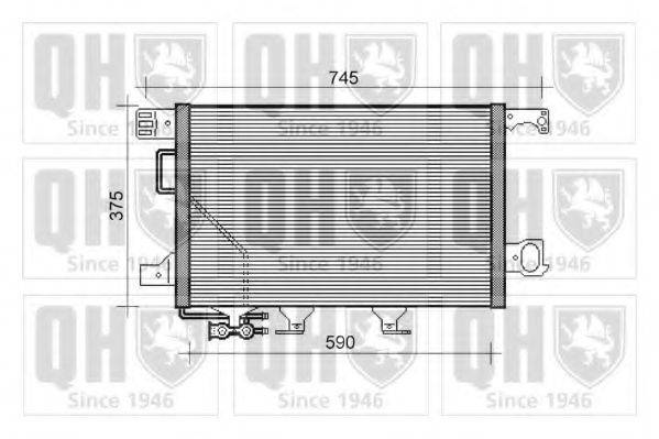 QUINTON HAZELL QCN444 Конденсатор, кондиціонер