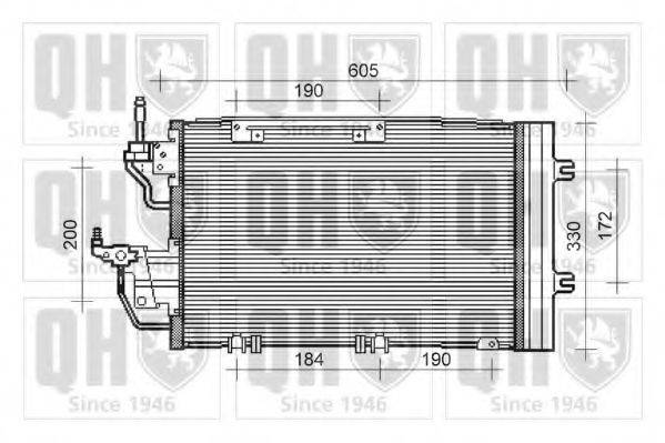 QUINTON HAZELL QCN495 Конденсатор, кондиціонер