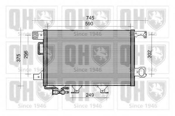 QUINTON HAZELL QCN644 Конденсатор, кондиціонер