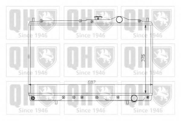 QUINTON HAZELL QER1203 Радіатор, охолодження двигуна