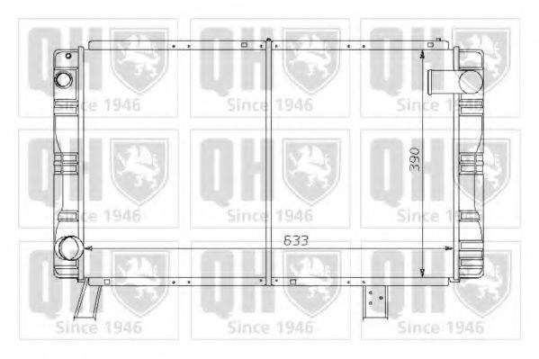 QUINTON HAZELL QER1285 Радіатор, охолодження двигуна