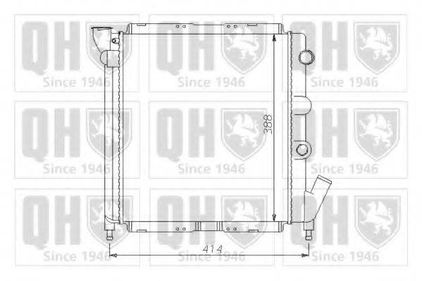QUINTON HAZELL QER1331 Радіатор, охолодження двигуна