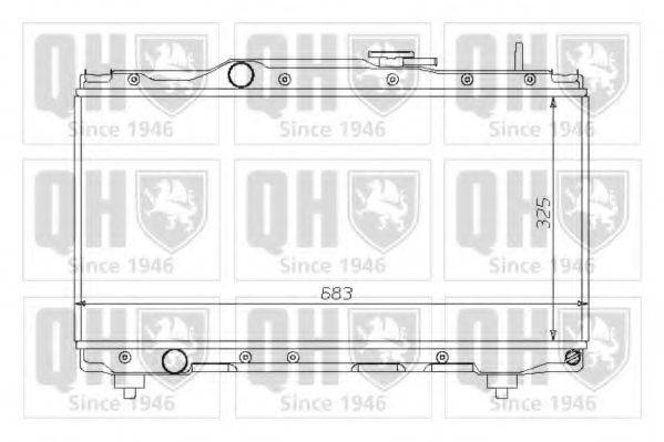 QUINTON HAZELL QER1394 Радіатор, охолодження двигуна