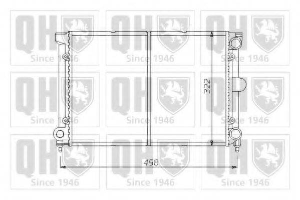 QUINTON HAZELL QER1404 Радіатор, охолодження двигуна