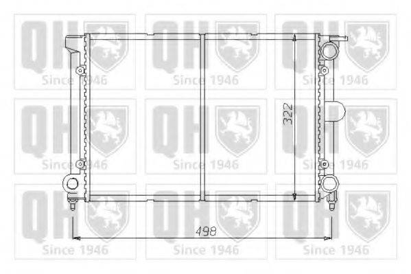 QUINTON HAZELL QER1410 Радіатор, охолодження двигуна