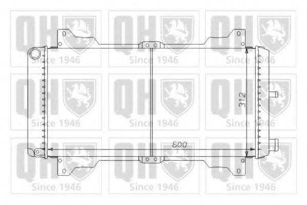 QUINTON HAZELL QER1433 Радіатор, охолодження двигуна