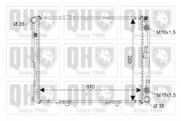 QUINTON HAZELL QER1740 Радіатор, охолодження двигуна
