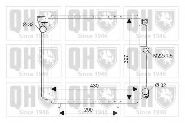 QUINTON HAZELL QER1882 Радіатор, охолодження двигуна