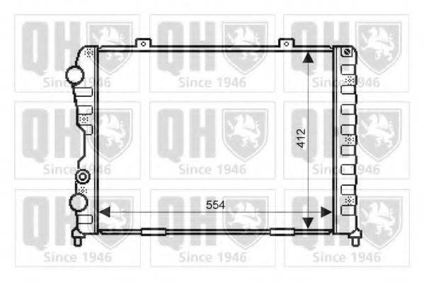 QUINTON HAZELL QER1891 Радіатор, охолодження двигуна