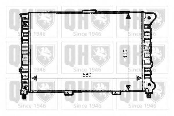 QUINTON HAZELL QER1895 Радіатор, охолодження двигуна