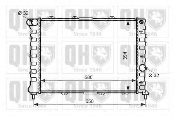 QUINTON HAZELL QER1897 Радіатор, охолодження двигуна