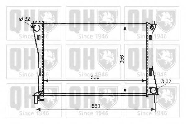 QUINTON HAZELL QER2176 Радіатор, охолодження двигуна