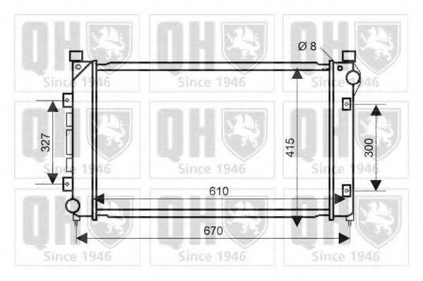 QUINTON HAZELL QER2217 Радіатор, охолодження двигуна