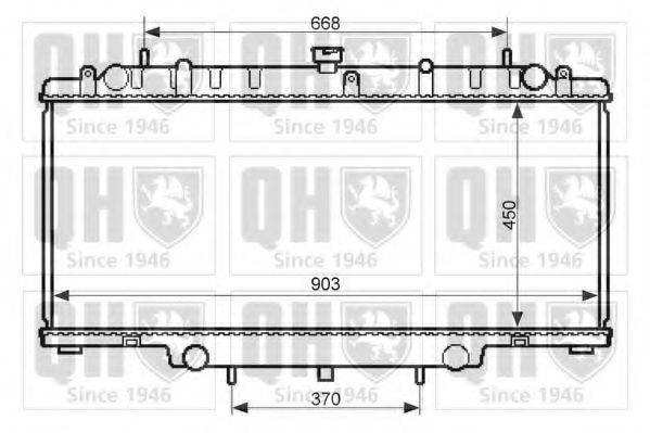QUINTON HAZELL QER2453 Радіатор, охолодження двигуна