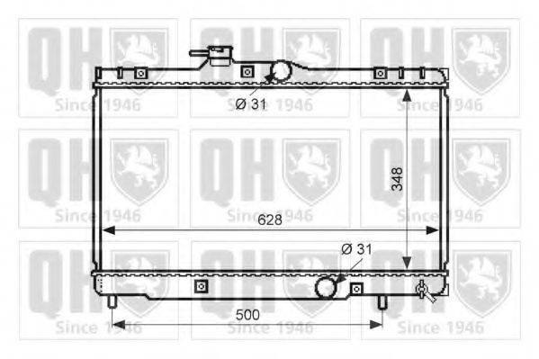 QUINTON HAZELL QER2514 Радіатор, охолодження двигуна