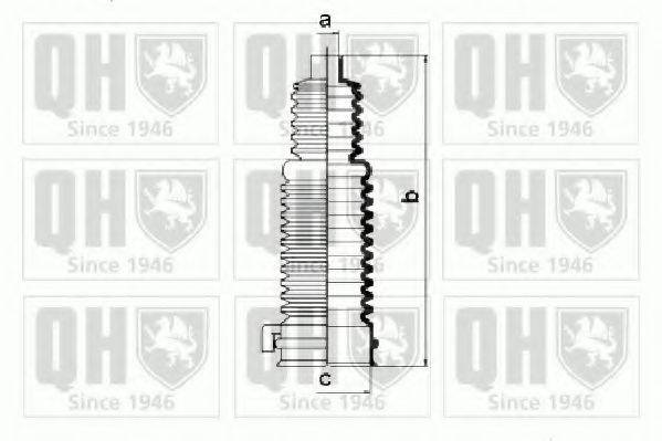 QUINTON HAZELL QG1293 Комплект пильника, рульове керування