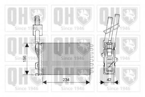 QUINTON HAZELL QHR2003 Теплообмінник, опалення салону