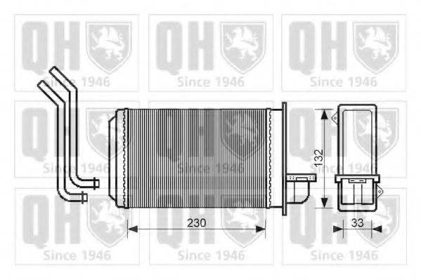 QUINTON HAZELL QHR2009 Теплообмінник, опалення салону