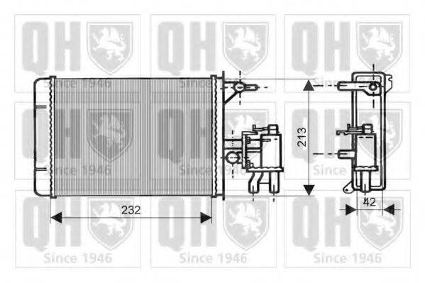 QUINTON HAZELL QHR2063 Теплообмінник, опалення салону