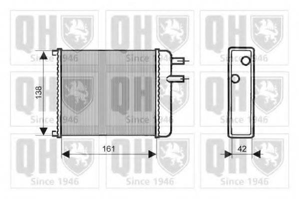 QUINTON HAZELL QHR2087 Теплообмінник, опалення салону