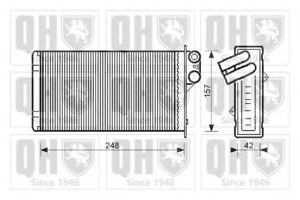 QUINTON HAZELL QHR2104 Теплообмінник, опалення салону