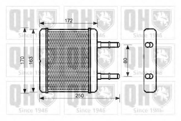 QUINTON HAZELL QHR2204 Теплообмінник, опалення салону