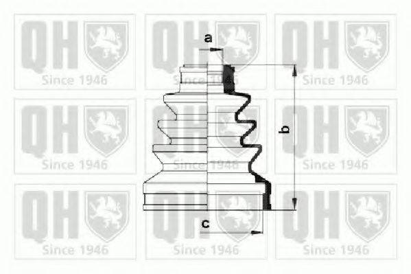 QUINTON HAZELL QJB785 Комплект пильника, приводний вал