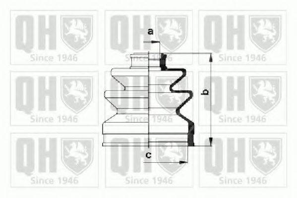 QUINTON HAZELL QJB827 Комплект пильника, приводний вал