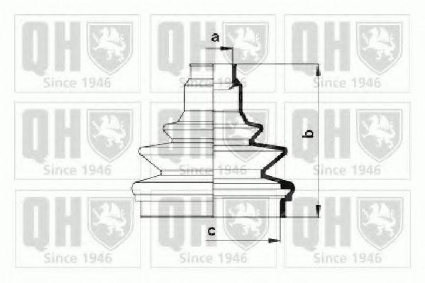 QUINTON HAZELL QJB939 Комплект пильника, приводний вал