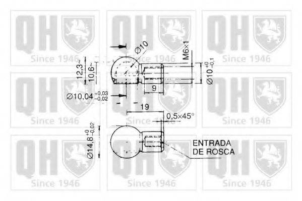 QUINTON HAZELL QTS128422 Газова пружина, кришка багажника