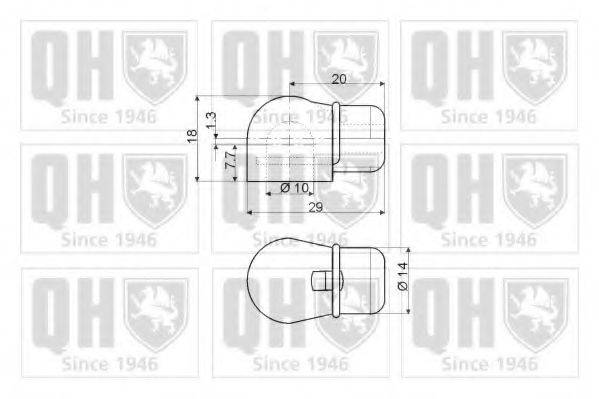 QUINTON HAZELL QTS128635 Газова пружина, кришка багажника