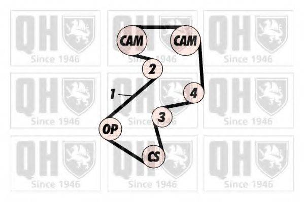 QUINTON HAZELL QBK362 Комплект ременя ГРМ